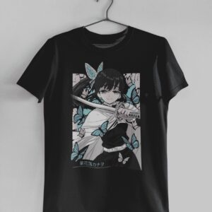 Kanao Tsuyuri with Sword Printed Unisex Demon Slayer Anime T-Shirt