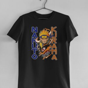 Naruto Kurama Anime T-Shirt Crew Neck Half Sleeve Regular Fit